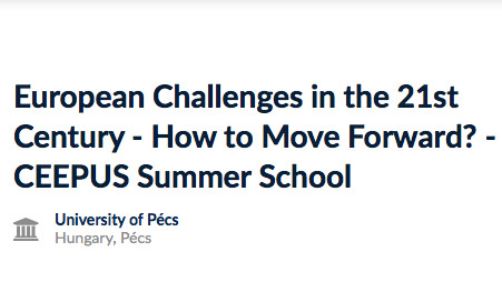 Pécs Summer School - European...