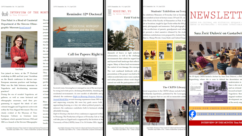 Newsletter, travanj 2026.